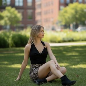 Chic Leopard Print Mini Skirt